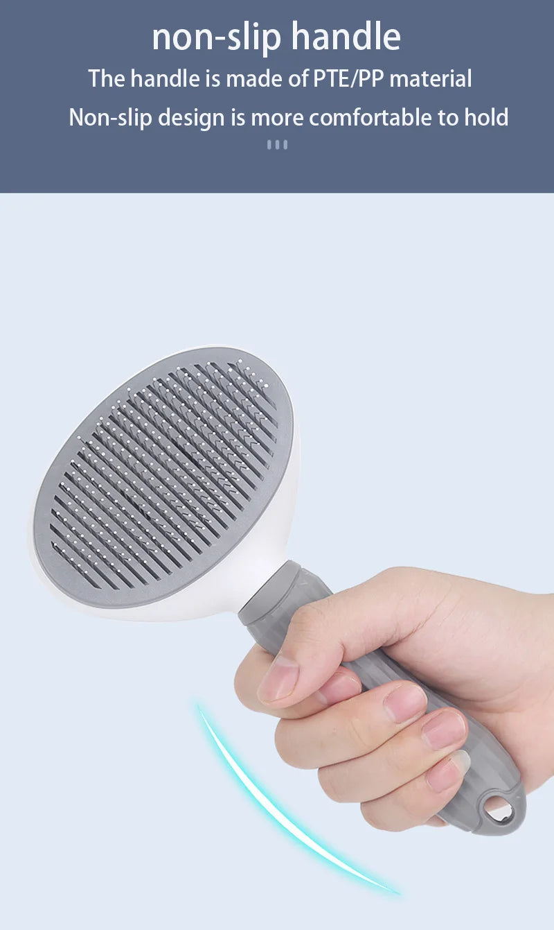 Pet Comb Stainless Steel Needle Comb Pet Dog Cleaning Brush Dog And Cat Hair Removal Floating Hair Cleaning Beauty Skin Care - ALPENZO