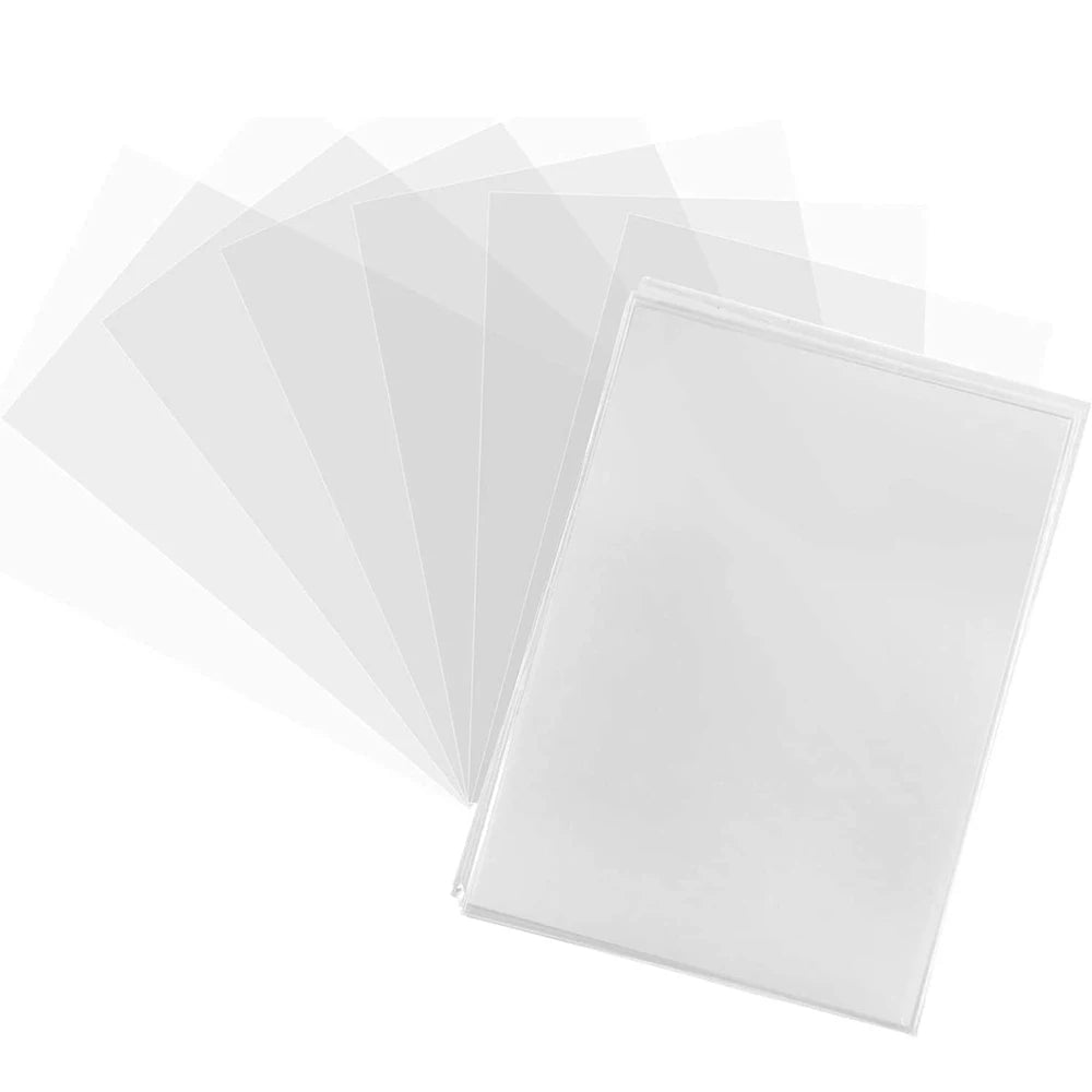100 Pcs Transparent Playing Card Cover Clear Protector Sleeve Holder For Pokemon Board Game ID Trading Folder Photo Pouch Kit ALPENZO