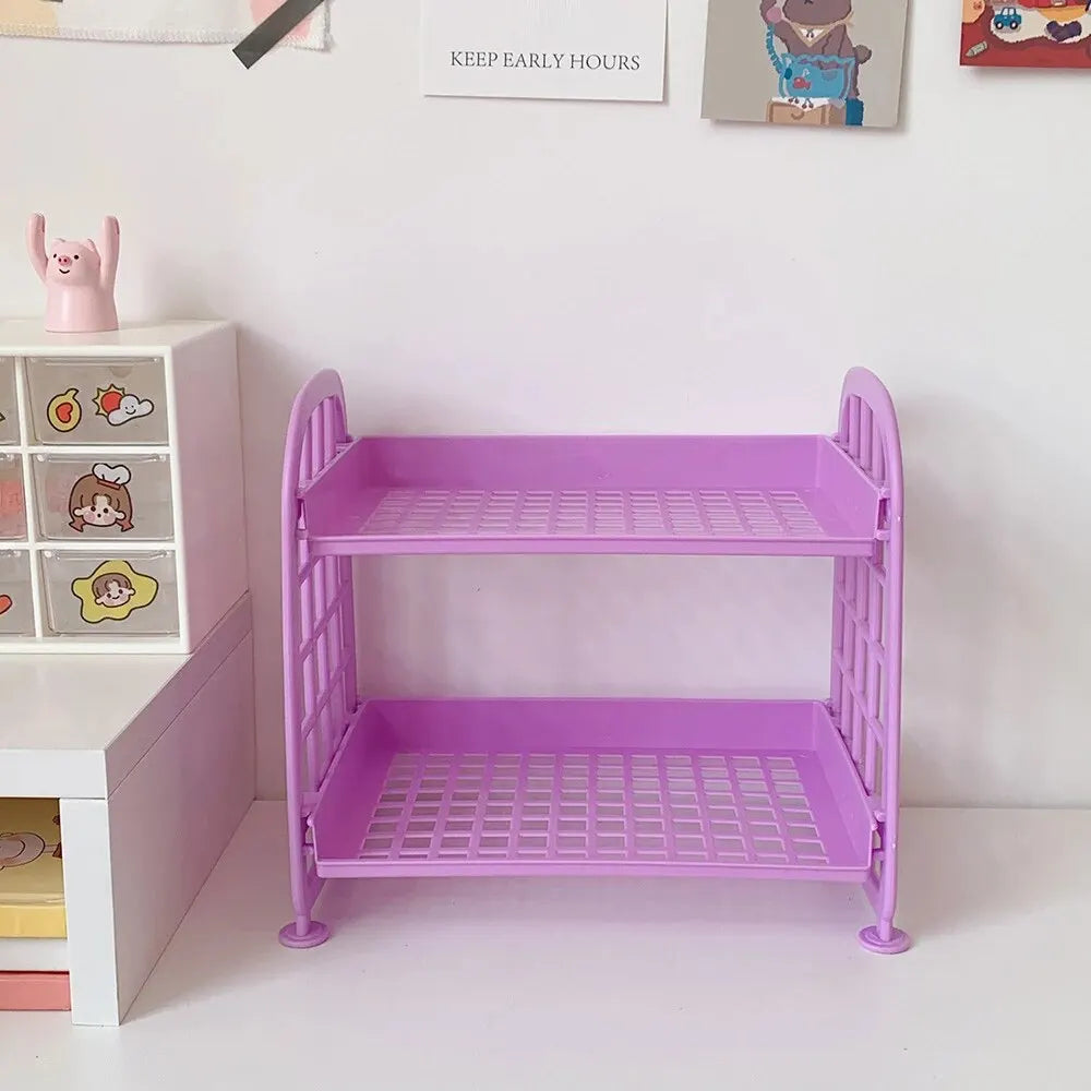1PC High Appearance Horizontal Desktop Storage Shelf Simple Multi-storey Dormitory Storage Shelf Computer Office Available ALPENZO
