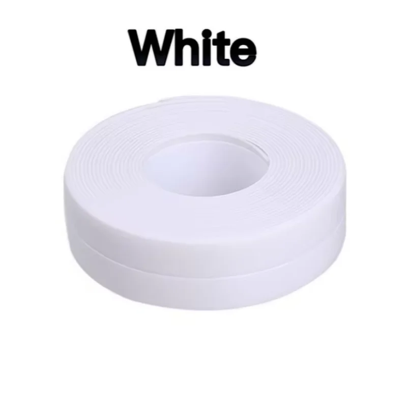PVC Sealing Strip Tape Bathroom Bath Toilet Caulk Tape Self Adhesive Waterproof Mildew Proof Tapes For Kitchen Sink Wall Corner - ALPENZO