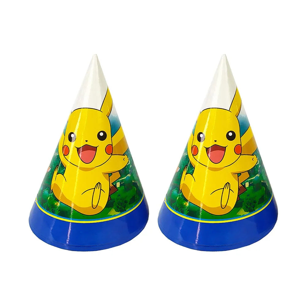 Cartoon Pikachu Theme Birthday Party Disposable Tableware Set Balloons Decorations Photo Props Background Pokemon Party Supplies ALPENZO
