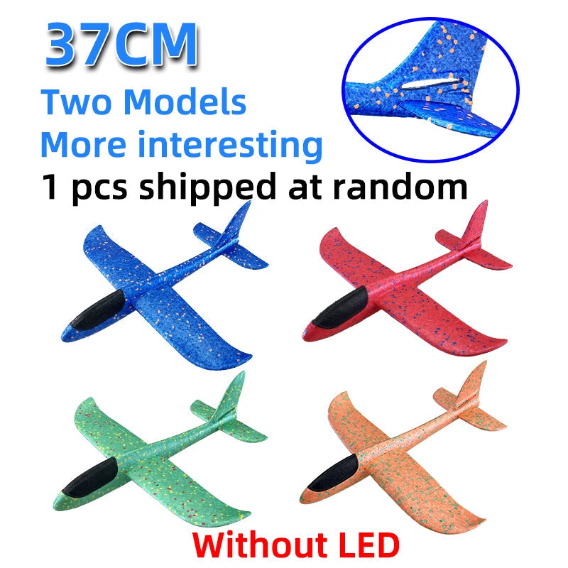 50CM Big Foam Plane Glider Hand Throw Airplane Light Inertial EPP Bubble Planes Outdoor Launch Kids Toys for Children Boys Gift ALPENZO