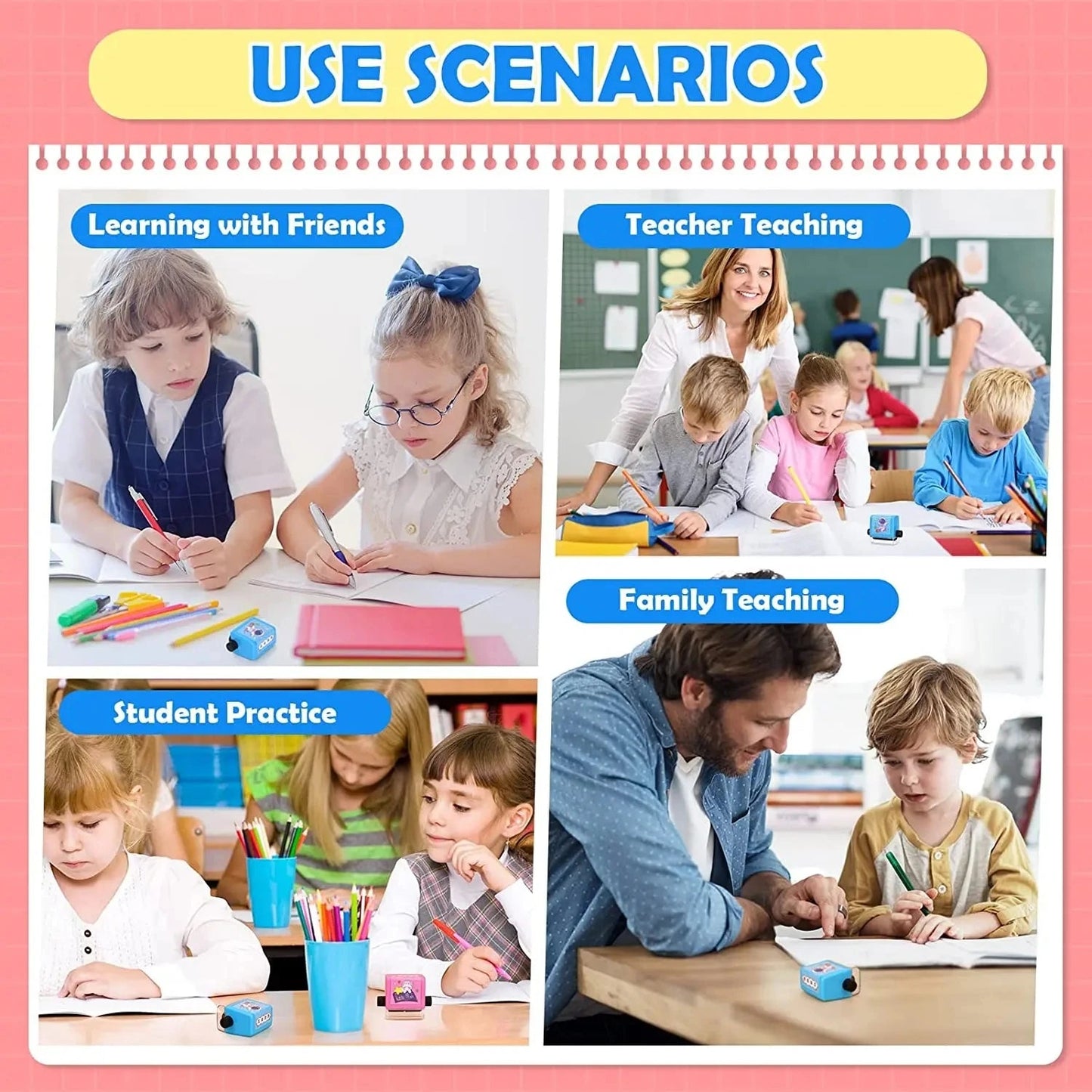 Math Roller Stamp Addition Subtraction Multiplication Division Practice Digital Mathematical Operation Stamp Teaching Supplies ALPENZO