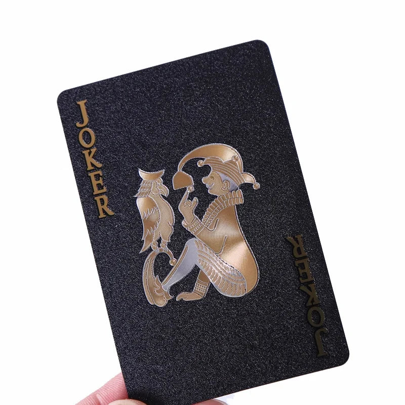 Color Black Gold Playing Card Game Card Group Waterproof Poker Suit Magic Dmagic Package Board Game Gift Collection ALPENZO