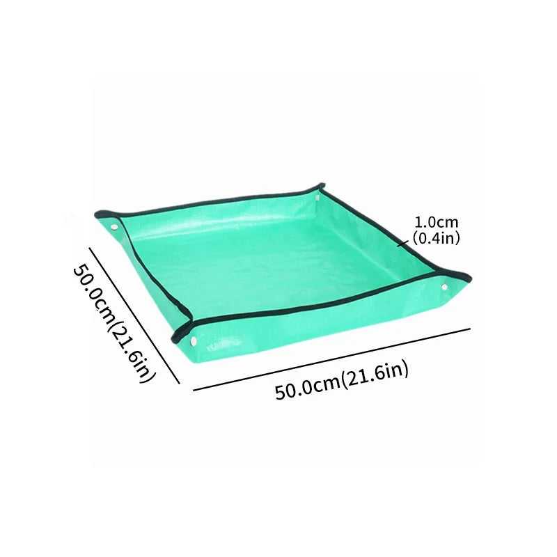 Waterproof Plant Pot Mat, Indoor Garden Mat With Work Gloves, Foldable Houseplant Succulent Pot Mat, Indoor Plant Mat, Portable - ALPENZO