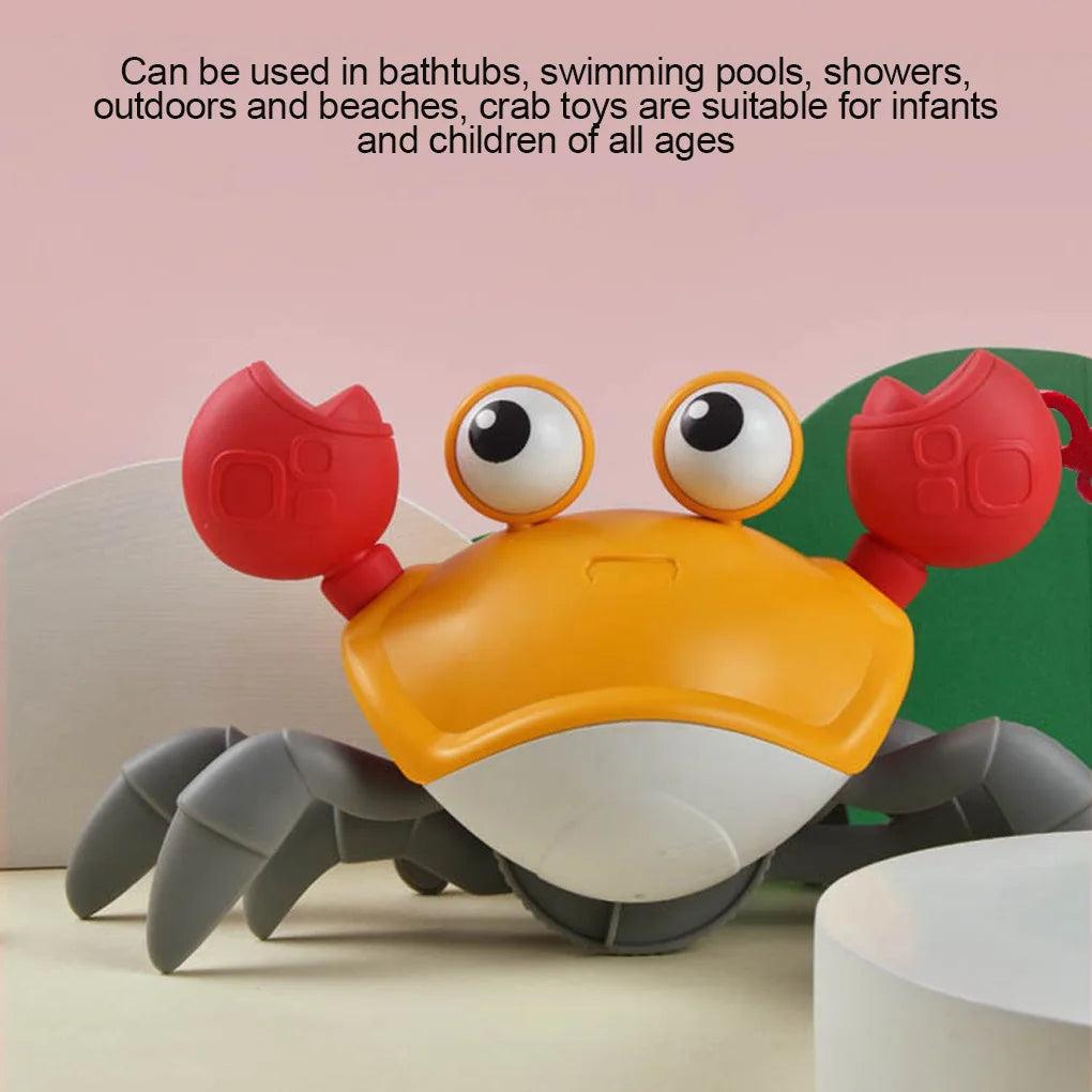 Baby Bath Tub Water Play Crab Toy Clockwork Portable Beach Children Shower Accessory Baby Pulling a String To Learn to Walk ALPENZO