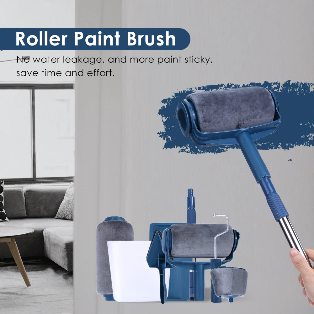 Paint Brush Roller Corner Brushes Set Household Use Wall Decorative Professional DIY Painting Brush Handle Tool - ALPENZO
