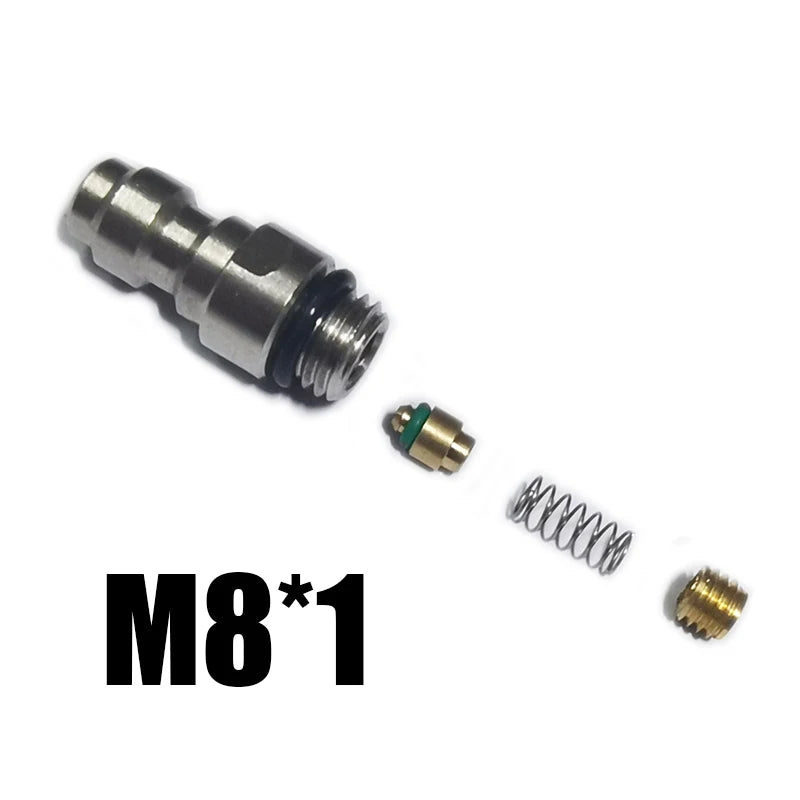 HPA Air Quick Disconnect Male Female Adaptor 8mm Fill Nipple High Pressure 1/8NPT 1/8BSP M10*1 M8*1 Stainless Steel