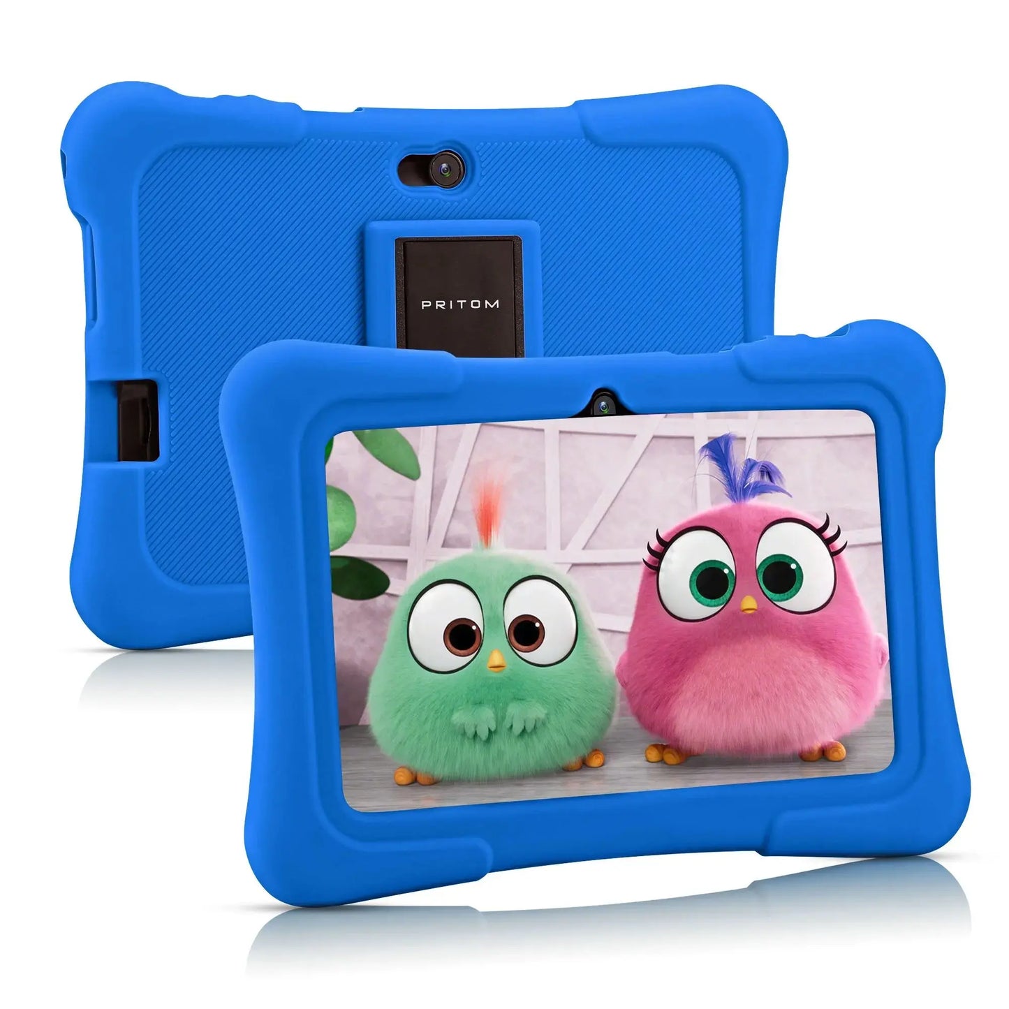 PRITOM 7 Inch Kids Tablet Quad Core Android 10 32GB WiFi Bluetooth Educational Software Installed - ALPENZO