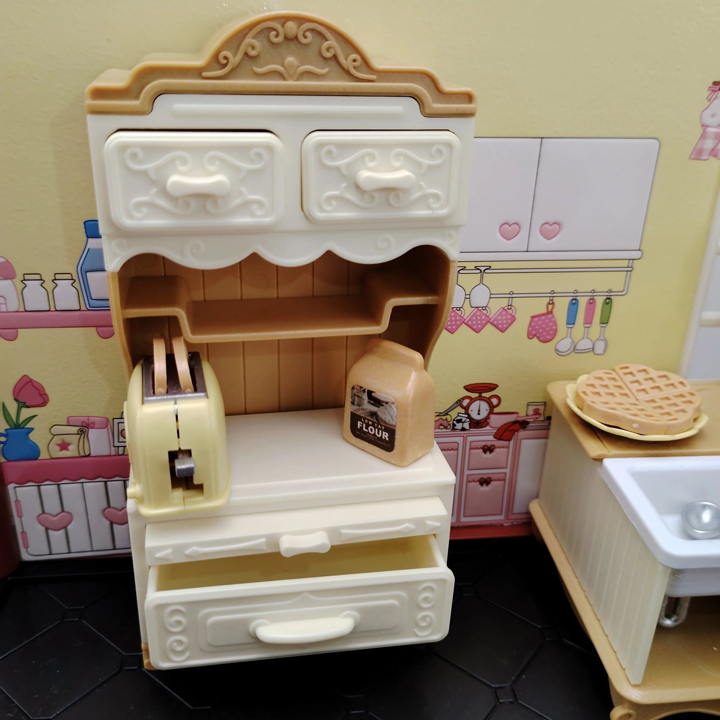miniature items dollhouse furniture accessories living room bedroom supermarket shopping games family interaction doll kids toys ALPENZO