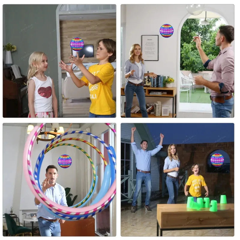 Magic Flying Ball Pro Mini Lighting With LED Lights Remote Control Hand Controlled Boomerang Spinner Toys for Adults Kids Gifts ALPENZO