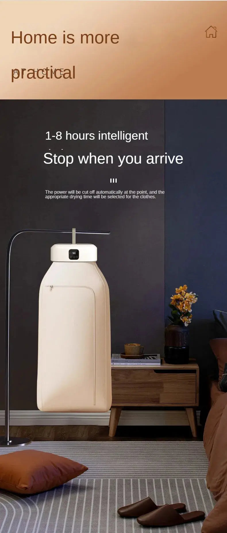 Remote Control Multifunctional Dryer Electric Clothes Home Cabinet Floor Machine Laundry Dryers Warm Air Dryer With Timing Home - ALPENZO