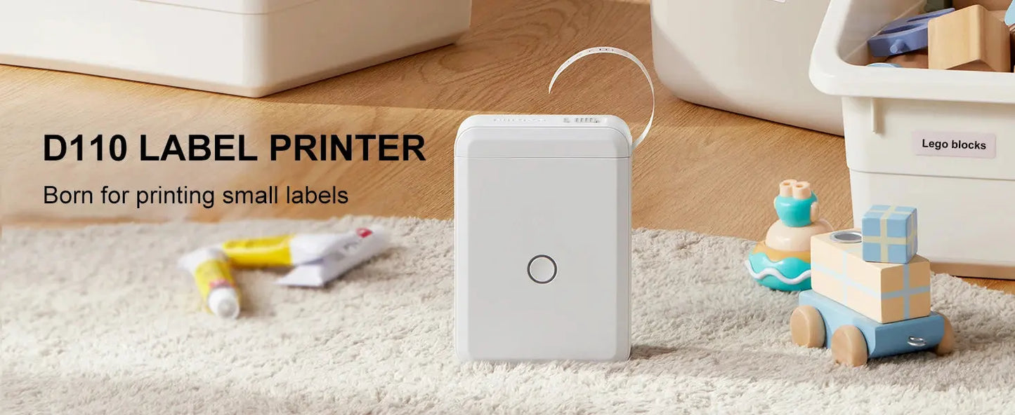Niimbot D110 Mini Portable Thermal Printer Without Ink Self-Adhesive Label Maker Printer For Stickers Labeller Labeling Machine - ALPENZO