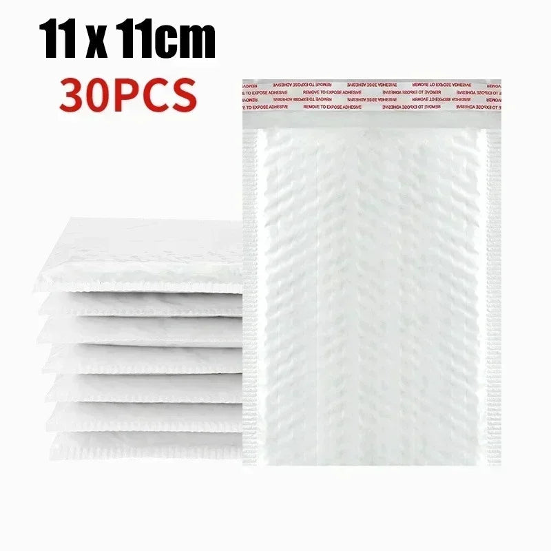 Multifunctional Self-Seal Business Mailing Packages White Foam Bubble Envelopes Adhesive Waterproof Shipping Bags for Packing ALPENZO