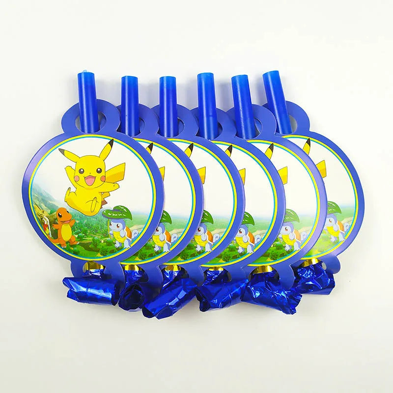 Cartoon Pikachu Theme Birthday Party Disposable Tableware Set Balloons Decorations Photo Props Background Pokemon Party Supplies ALPENZO
