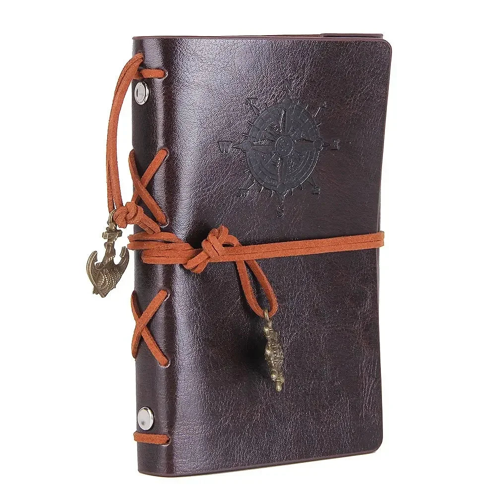 Retro Notebooks & Journals Agenda Binder Sketch Book Leather Soft Cover 14x10cm Replaceable Kraft Paper Inner Korean Stationery ALPENZO