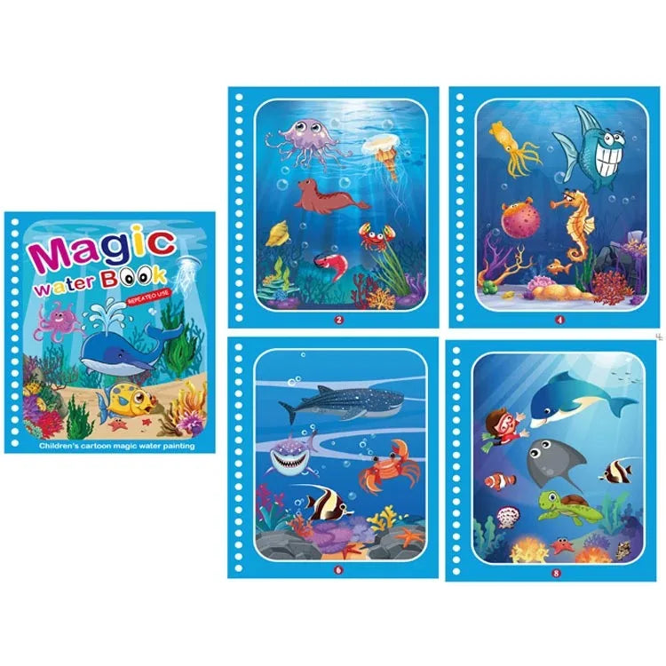 NEW Kids Magic Water Drawing Books Coloring Books Painting Toys for Kids Birthday Christmas New Year Gift for Boys and Girls ALPENZO