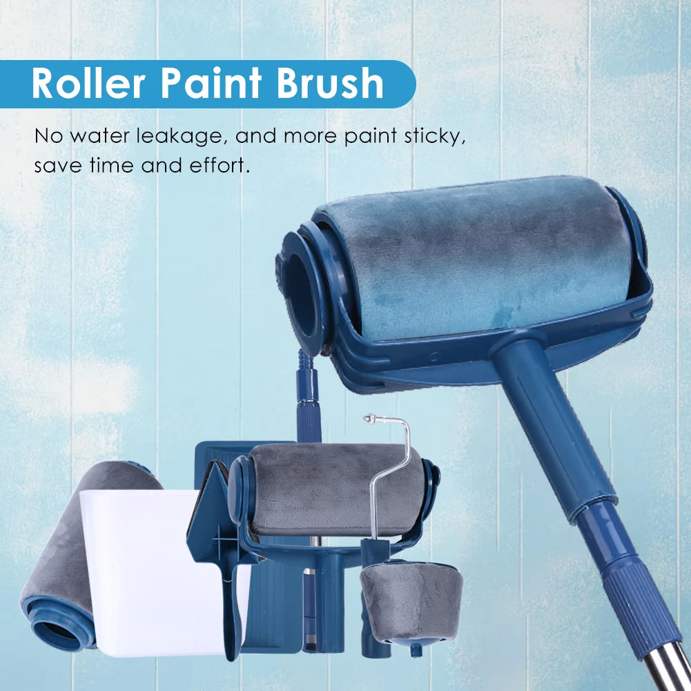 Paint Brush Roller Corner Brushes Set Household Use Wall Decorative Professional DIY Painting Brush Handle Tool - ALPENZO