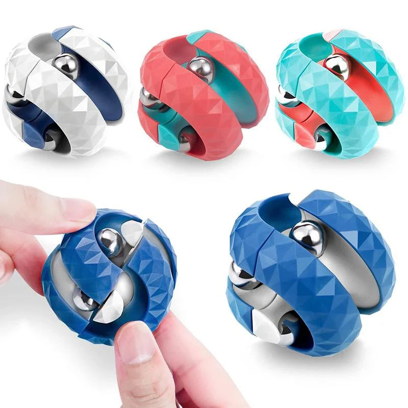 Orbit Ball Toy, Fidget Cubes Top Spinning Toy, as Stress Relief Gifts & Creative Decompression Toys, Puzzle Games for Kids ALPENZO