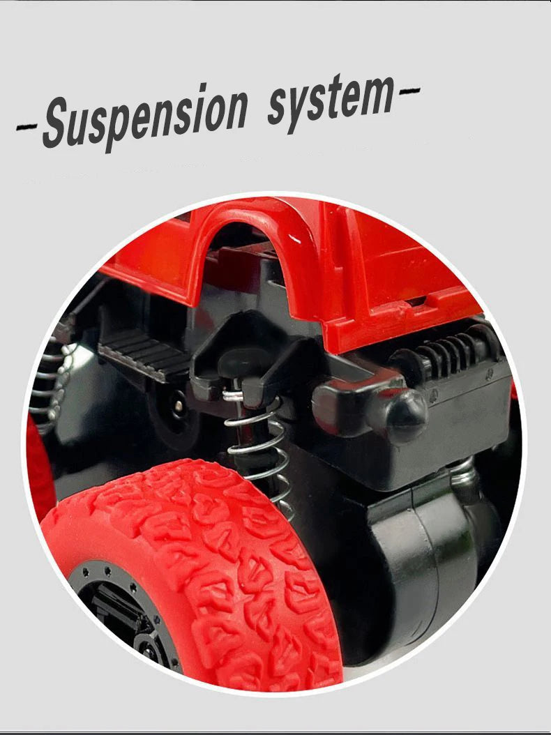 Inertial Off-Road Vehicle Toy Super Fall Resistant Climbing Car Model Car Children's Four-Wheel Drive Toy 360 Degree Rotation ALPENZO