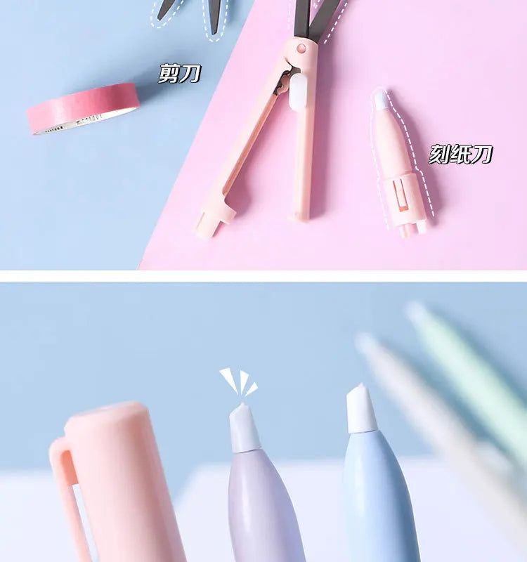 Mini Colorful Folding Scissors , Hand Tent Cutting, Mini Engraving Knife, Scissors, Paper Trimming Utility Knife ALPENZO