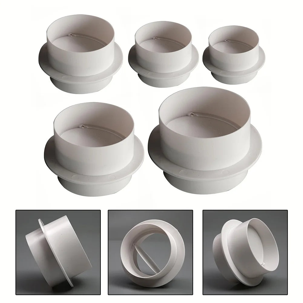 Ventilation Pipe Round Check Valve Air Duct Control Exhaust Fan Pipe Accessories Kitchen Exhaust Fan Hose Anti Odor Valve - ALPENZO