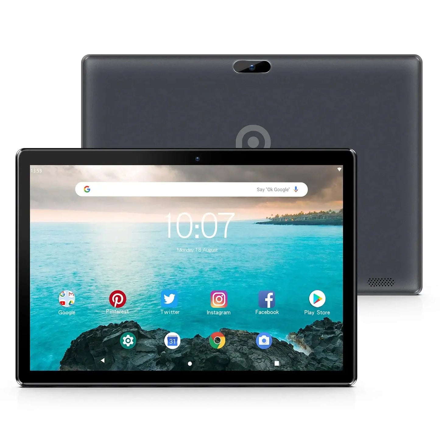 PRITOM 10 Inch Tablet PC with SIM Slot Android 13 64 GB Quad Core Touch Screen WiFi GPS Support 3G Phone Call - ALPENZO