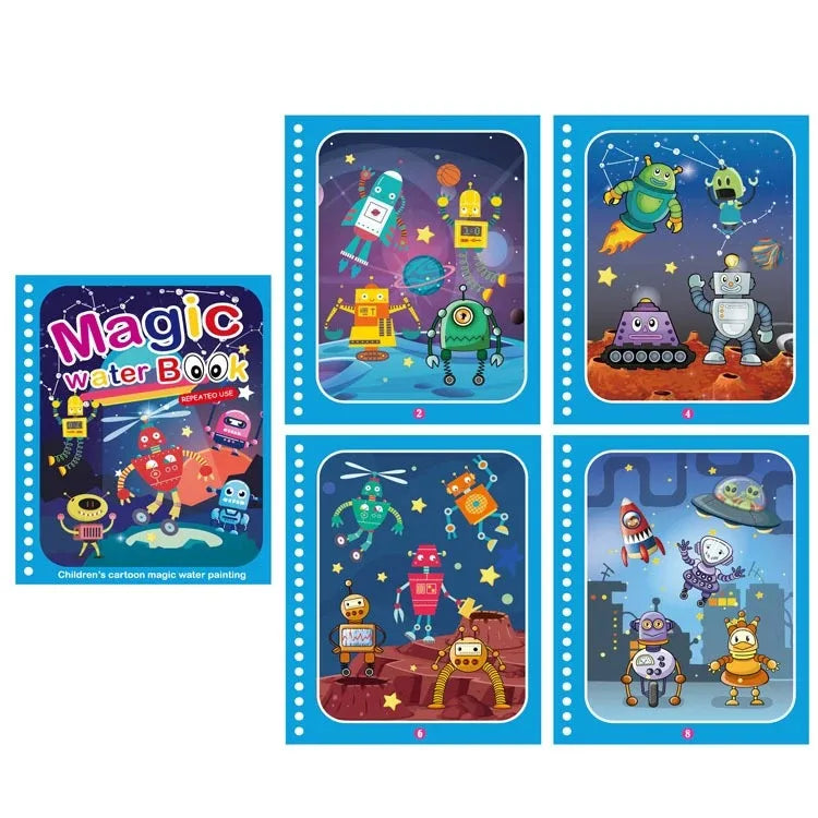 NEW Kids Magic Water Drawing Books Coloring Books Painting Toys for Kids Birthday Christmas New Year Gift for Boys and Girls ALPENZO