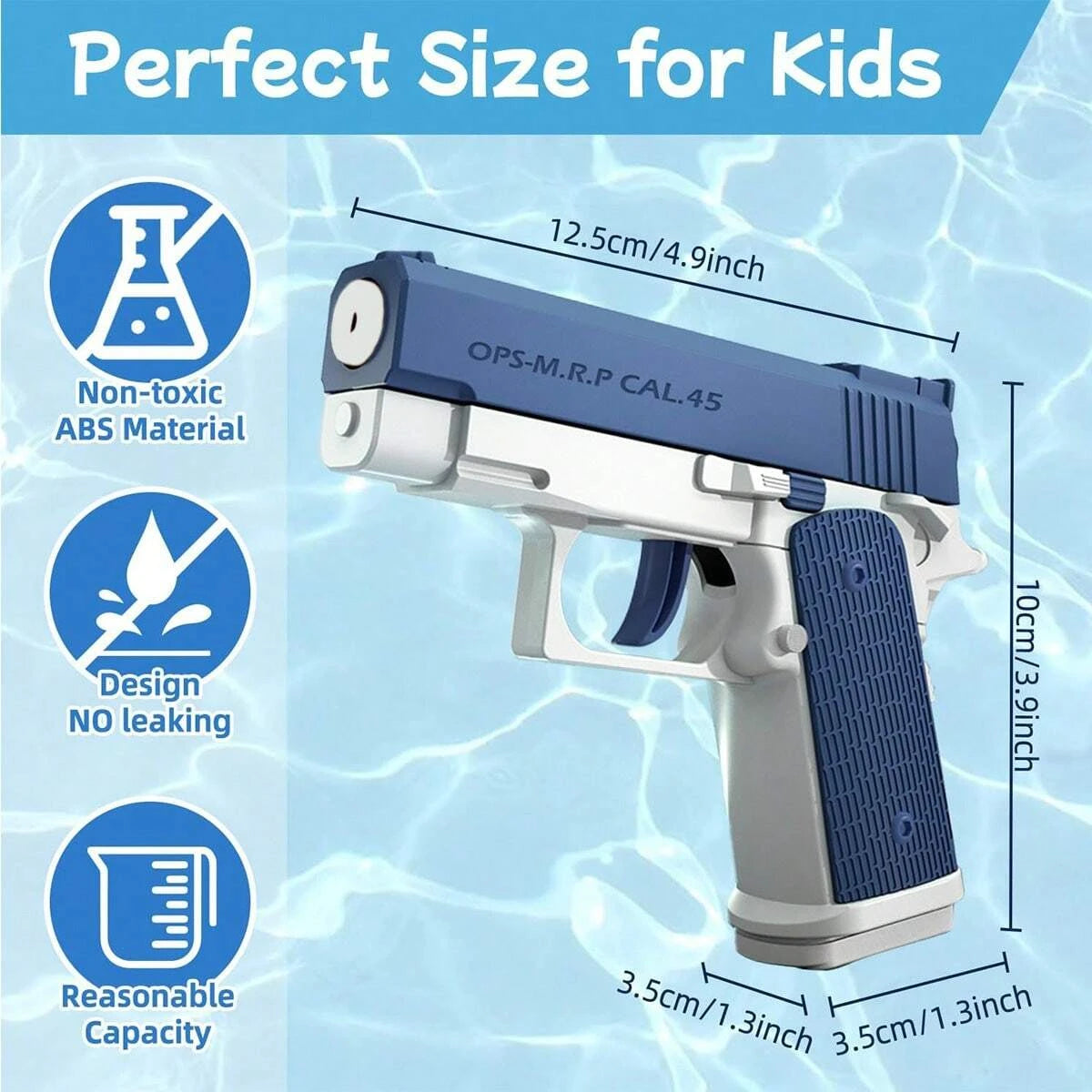 M1911 Water Guns Pistol Toy Squirt Guns, Summer Pool Beach Shooting Games Outdoor Toys, Water Blaster Pistol for Kids Adult ALPENZO