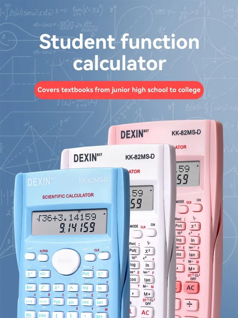 Multifunctional Scientific Calculator Student Simple Portable Big Screen Function Calculator Stationery School Office Supplies ALPENZO