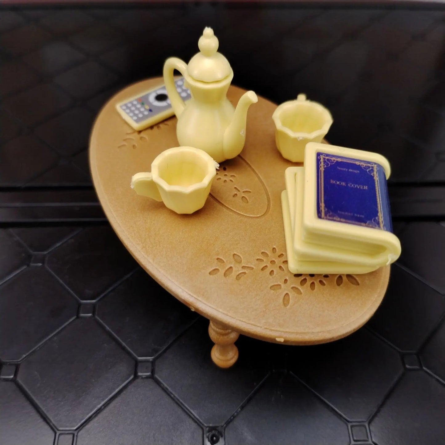 miniature items dollhouse furniture accessories living room bedroom supermarket shopping games family interaction doll kids toys ALPENZO