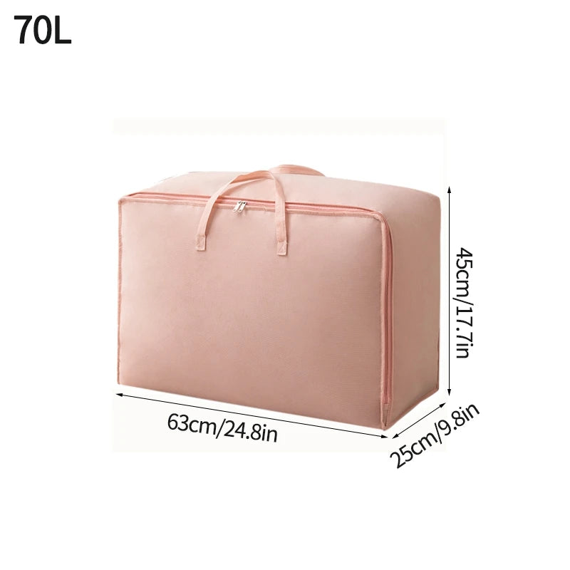 Large Capacity Clothes Storage Bag Waterproof Cabinet Wardrobe Organizer Quilt Pillow Blanket Organizer Dustproof Bedding Storag