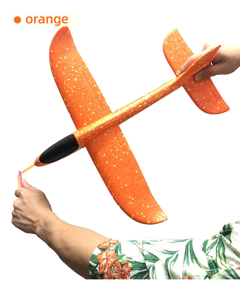 50CM Big Foam Plane Glider Hand Throw Airplane Light Inertial EPP Bubble Planes Outdoor Launch Kids Toys for Children Boys Gift ALPENZO