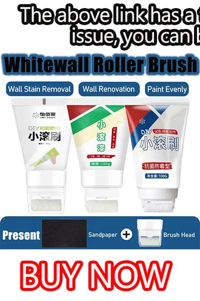 100g White Pink Wall Small Roller Brush Paint Interior Wall Repair Household Wall Graffiti Repair Environmental Protection Paint - ALPENZO