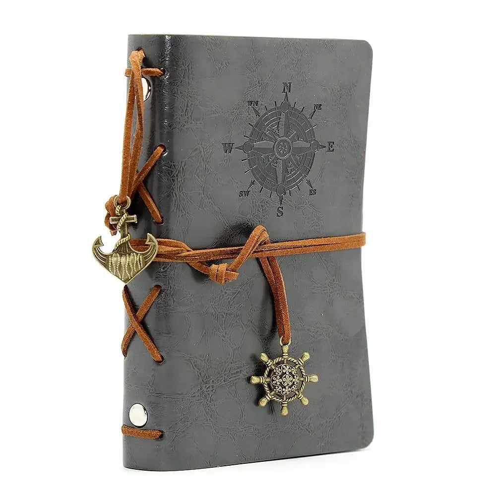 Retro Notebooks & Journals Agenda Binder Sketch Book Leather Soft Cover 14x10cm Replaceable Kraft Paper Inner Korean Stationery ALPENZO