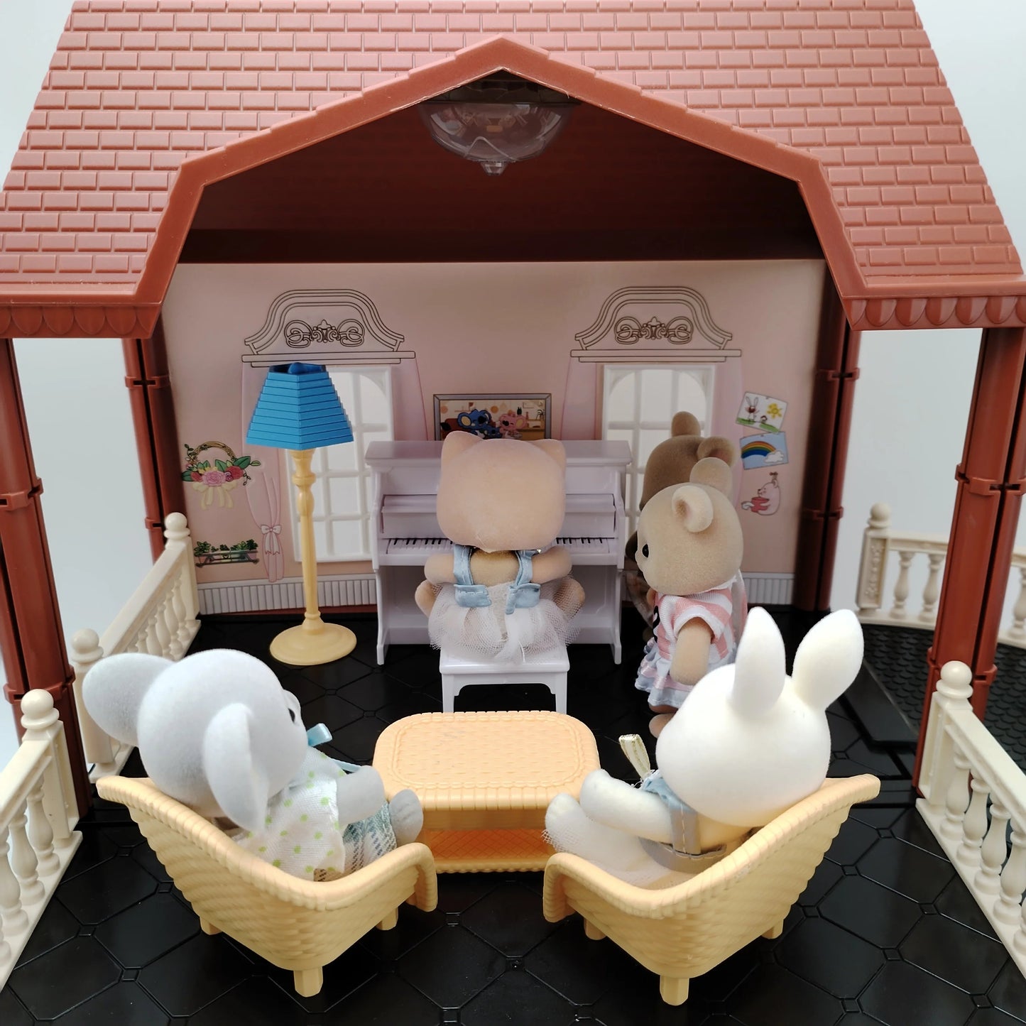 miniature items dollhouse furniture accessories living room bedroom supermarket shopping games family interaction doll kids toys ALPENZO