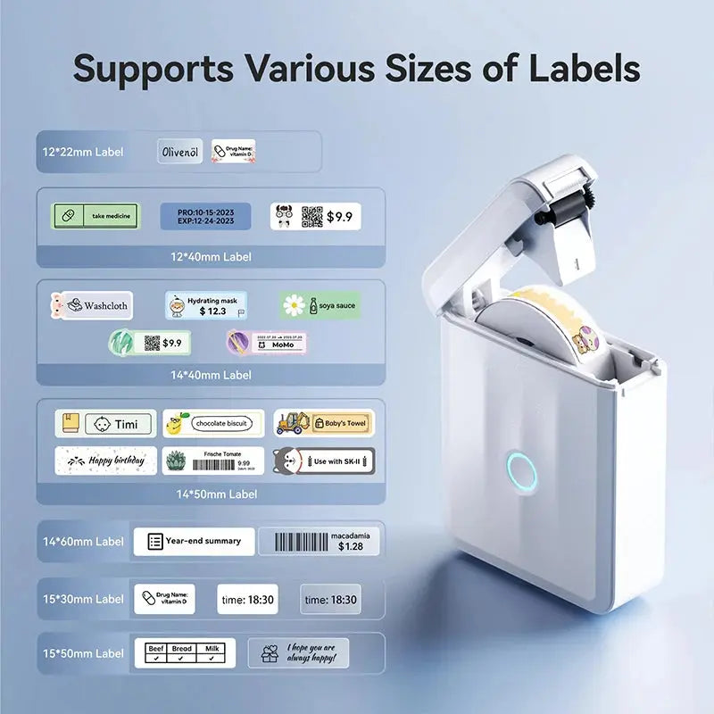 Niimbot D110 Wireless Mini Portable Printer Smart Label Printer Mobile Phone For Thermal Adhesive Sticker Labeling Maker Machine - ALPENZO