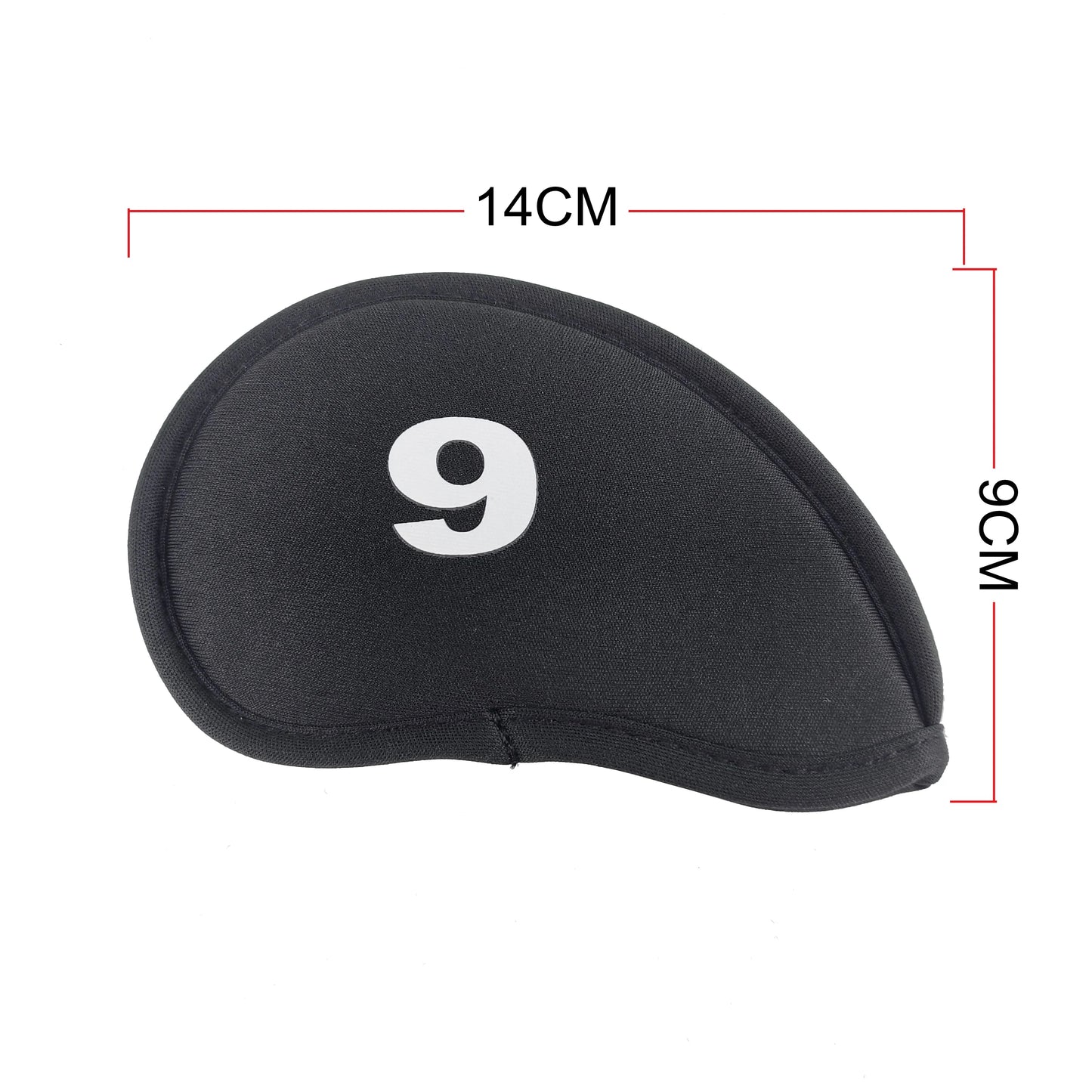 10Pcs/set Golf Iron Head Covers Iron Golf Club Protective Black/Red/Blue Golf Club Iron Head Protector Golf Accessories