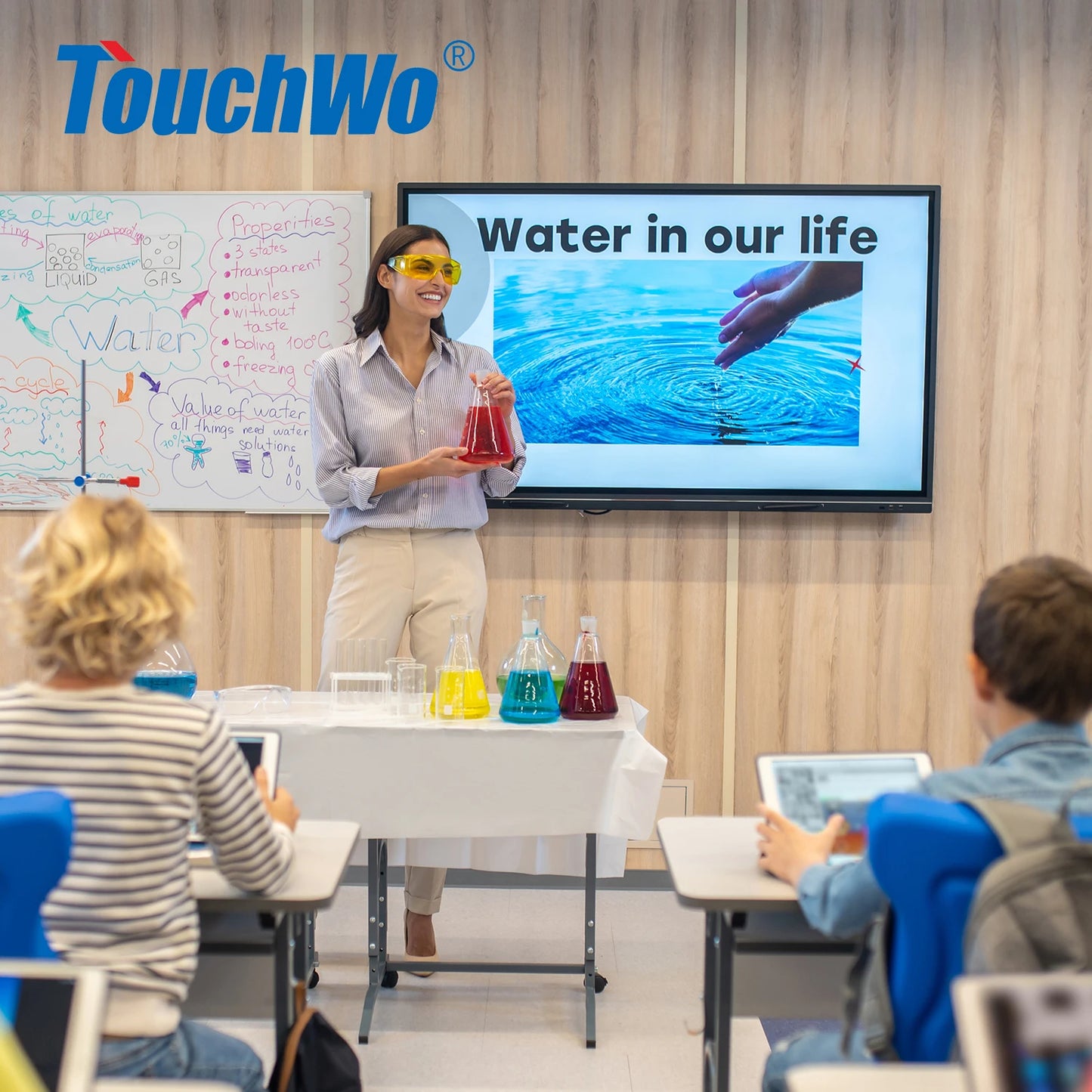 TouchWo 32 43 55 65" Interactive Whiteboard Touchscreen Monitor,All-in-One Touch Computer Smart Board For Office Classroom - ALPENZO