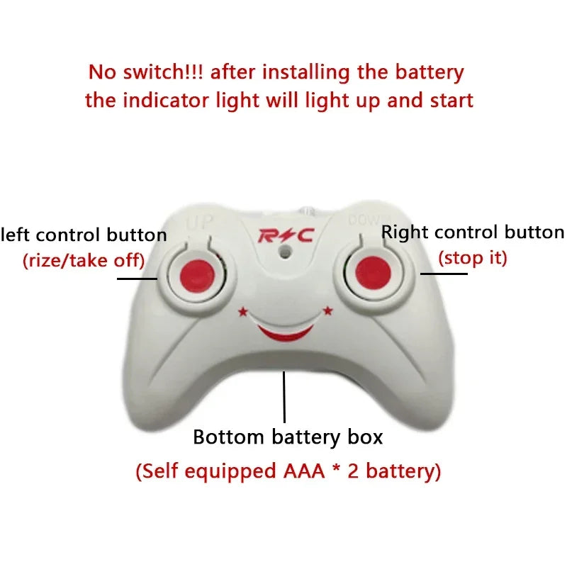 Remote Safe Fall-resistant RC Helicopters Drone Rechargeable Mini RC Drone Children Toys ALPENZO