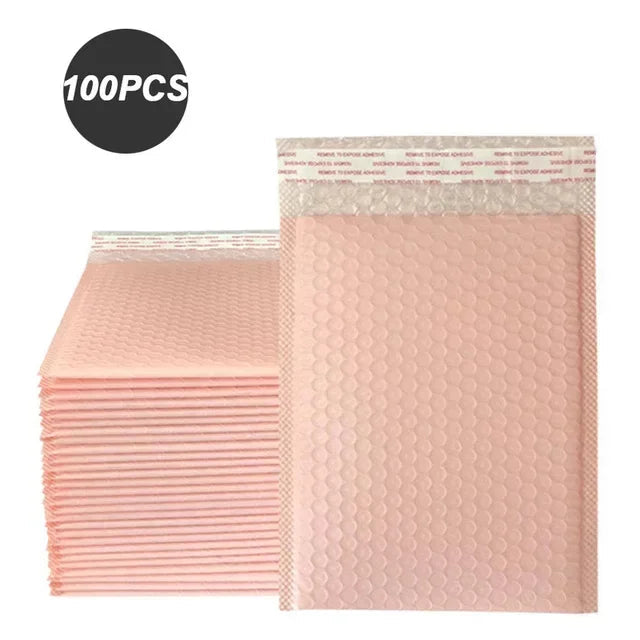 100 Pcs Black Bubble Packaging Envelope Mailing Envelopes Mailer Poly Green Envelope for Shipping Self Seal Bubble Bag Padding ALPENZO