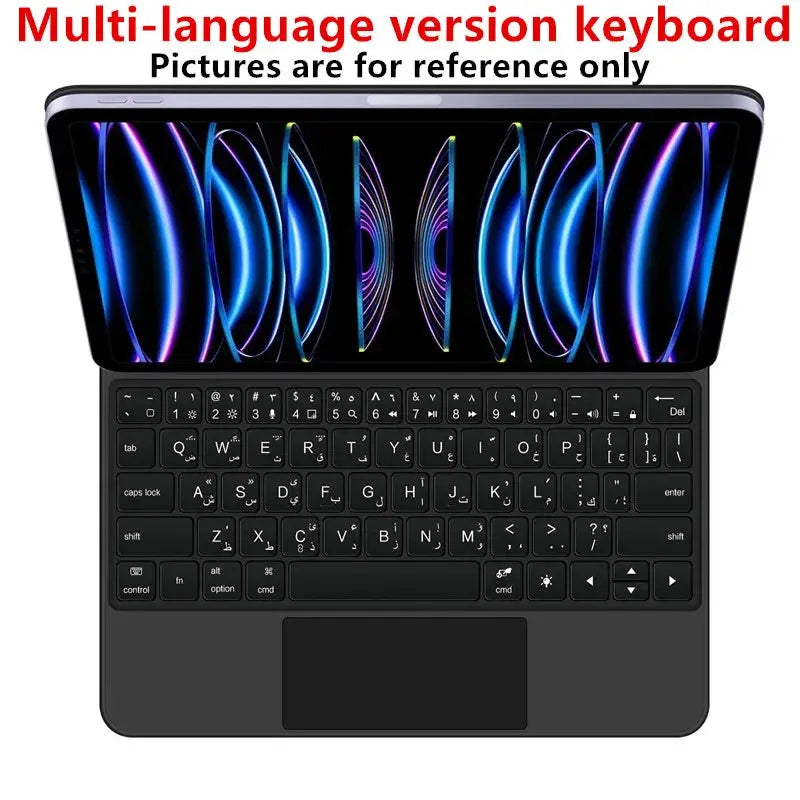 Magic Keyboard for iPad Pro 11 12.9 Air 4 Air 5 for iPad 10th Generation Pro 12.9 6th 5th 4th 3rd Gen Smart Cover Magnetic Case - ALPENZO