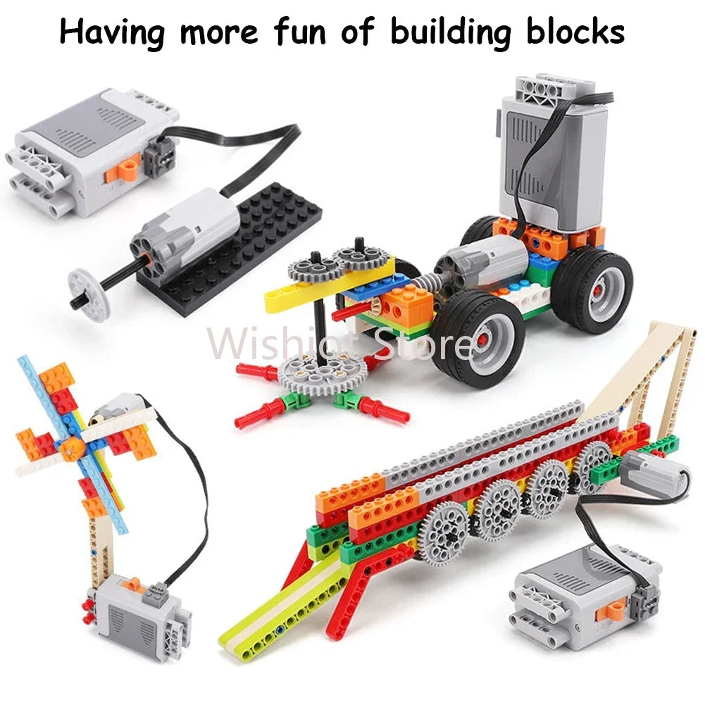 Technical MOC Power Functions Parts M L XL Servo Motor Train Buggy Motor IR Remote Compatible With Legoeds 8881 8883 5292 8886 ALPENZO