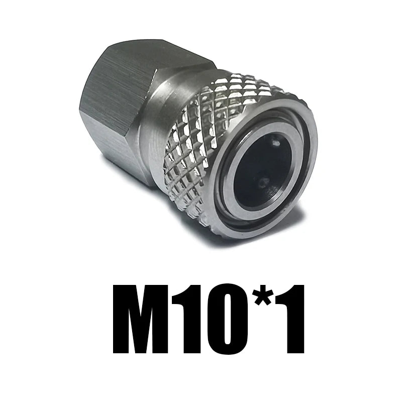 HPA Air Quick Disconnect Male Female Adaptor 8mm Fill Nipple High Pressure 1/8NPT 1/8BSP M10*1 M8*1 Stainless Steel