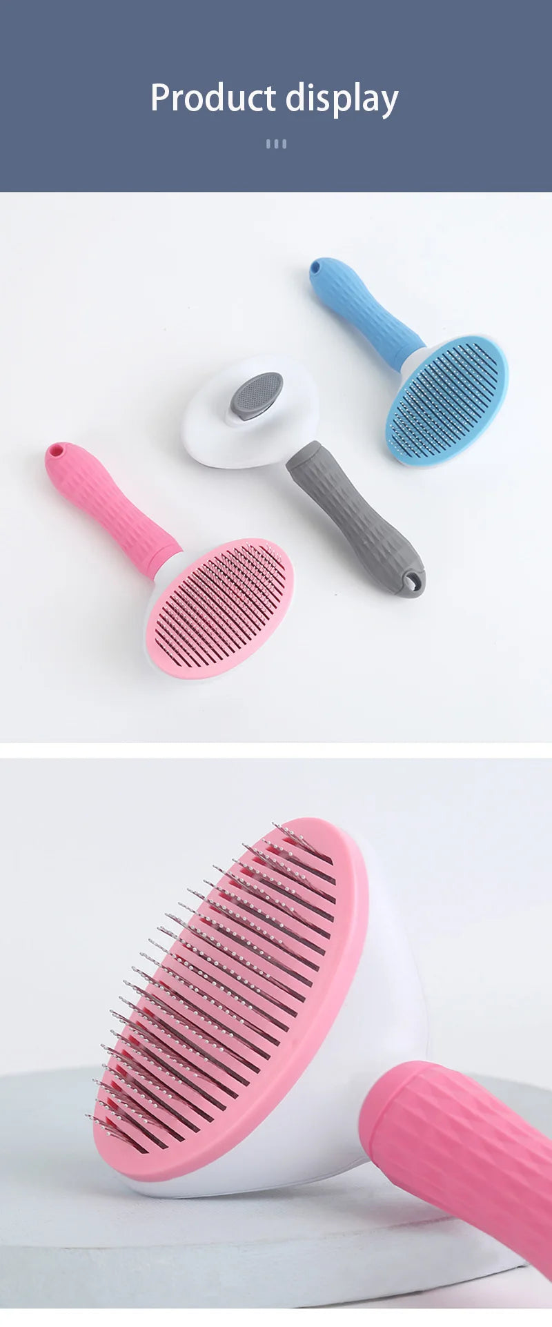 Pet Comb Stainless Steel Needle Comb Pet Dog Cleaning Brush Dog And Cat Hair Removal Floating Hair Cleaning Beauty Skin Care - ALPENZO