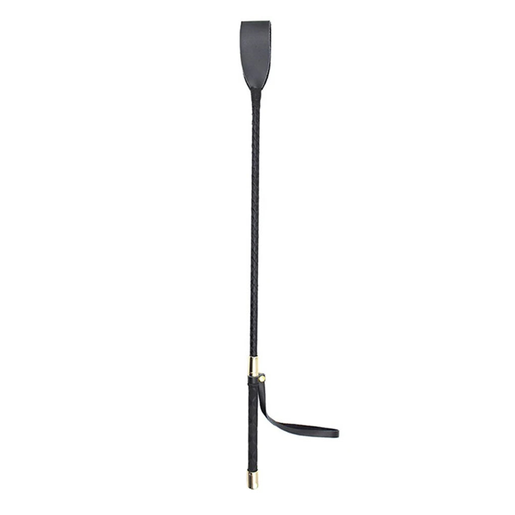 Riding Equestrian Whip Training PU Leather Lash Anti-slip Portable Learning for Outdoor Racing Performance Beginner