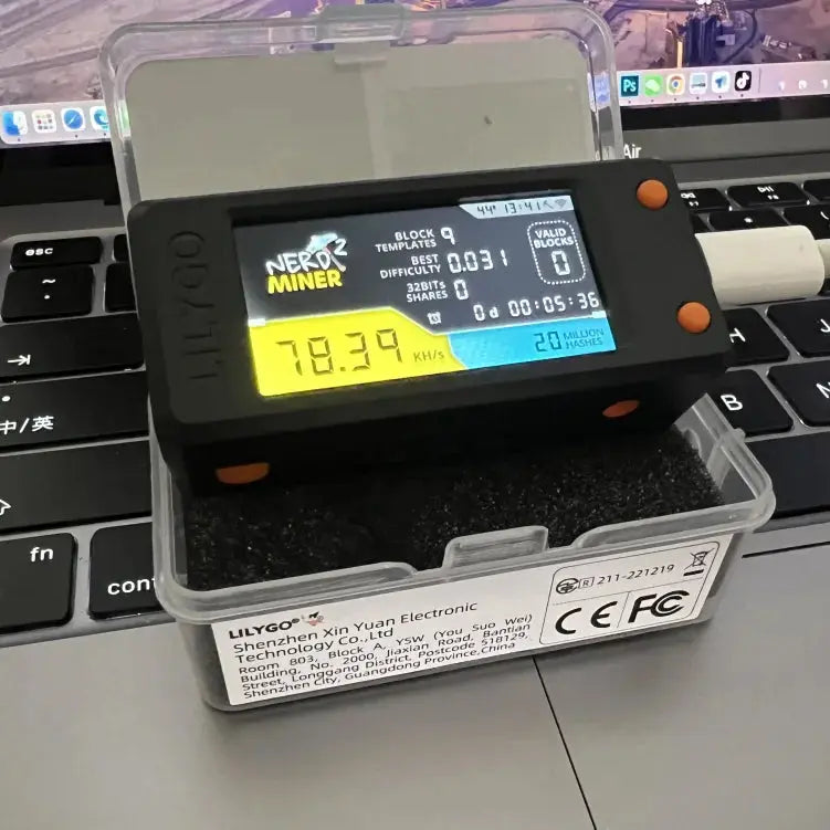 Nerdminer v2 Firmware 1.6.3 Original Board T-display S3 Hashrate 78K/S BTC Lottery Solo Miner Nerd Miner - ALPENZO