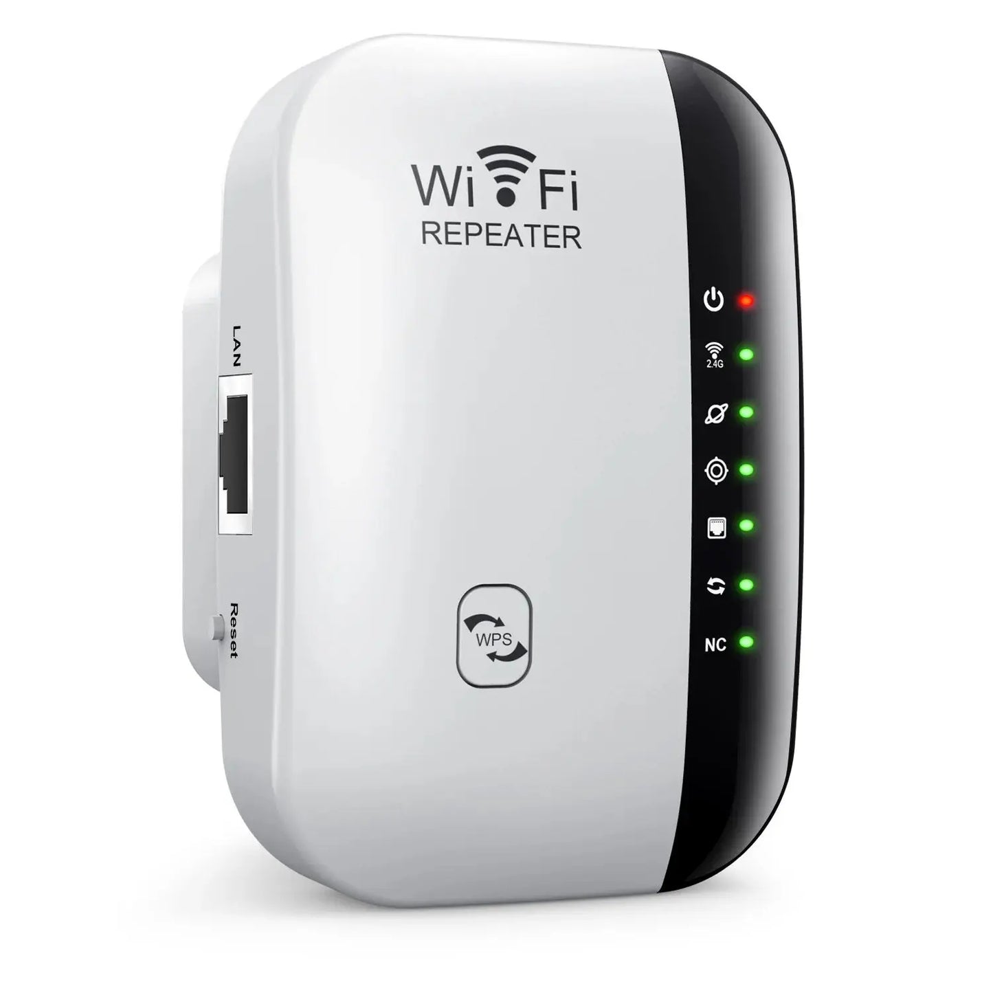 Wireless WiFi Repeater 300Mbps WiFi Extender Amplifier Booster Router 802.11N WPS Long Range 7 Status Light WiFi Repeater for PC - ALPENZO