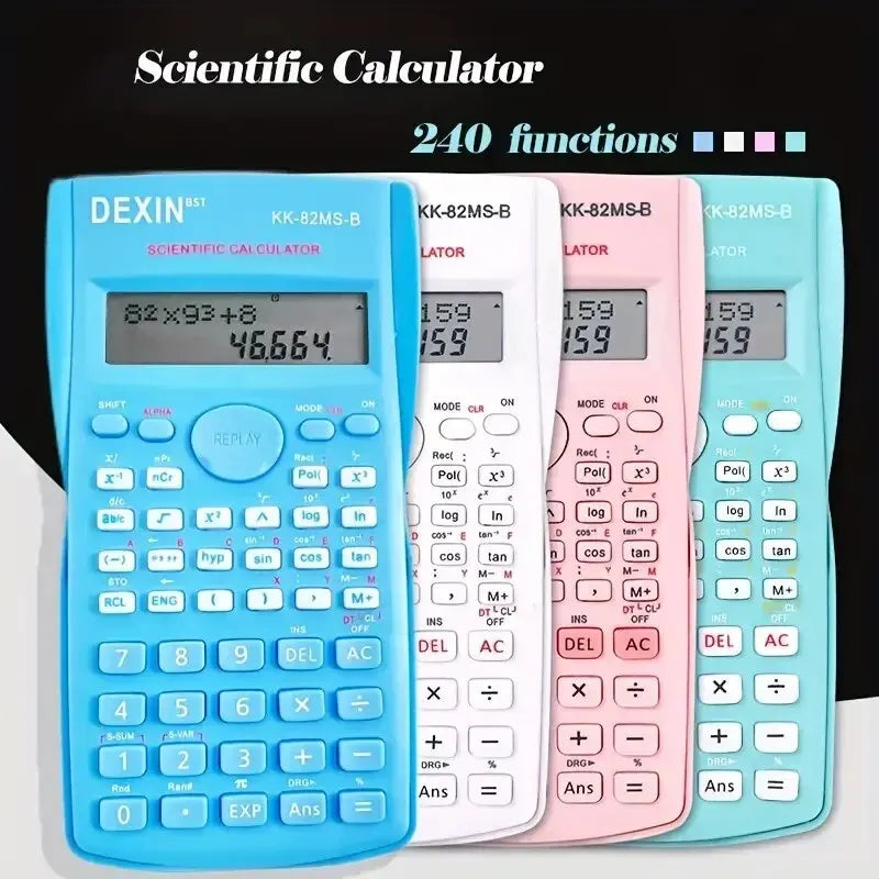 1pc Engineering Scientific Calculator 2 Line Function Calculator Fraction Calculator Statistic Calculator For School Calculator ALPENZO