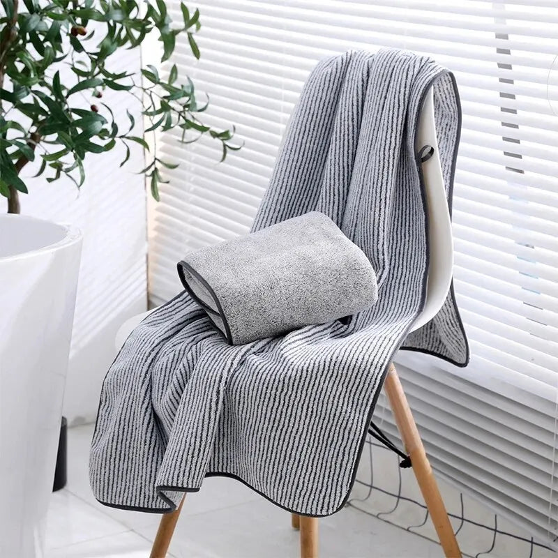 1PCS Thickened Bath Towels for The Body Microfiber Towel for Gym Sports Shower Robe for Spa Beath Home - ALPENZO
